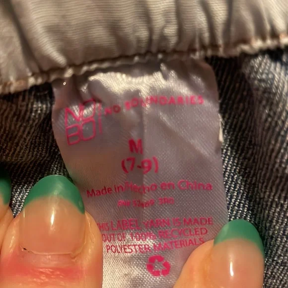 **SOLD ON MARKETPLACENo Boundaries belted high waisted “mom shorts” stone washed - Picture 4 of 4